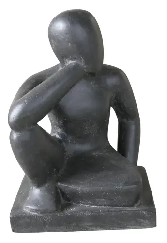 Product image of the product “Sculpture of seated thinking Person, 40 cm ”